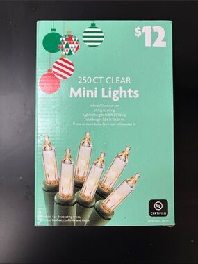 Clear, mini lights 250 count